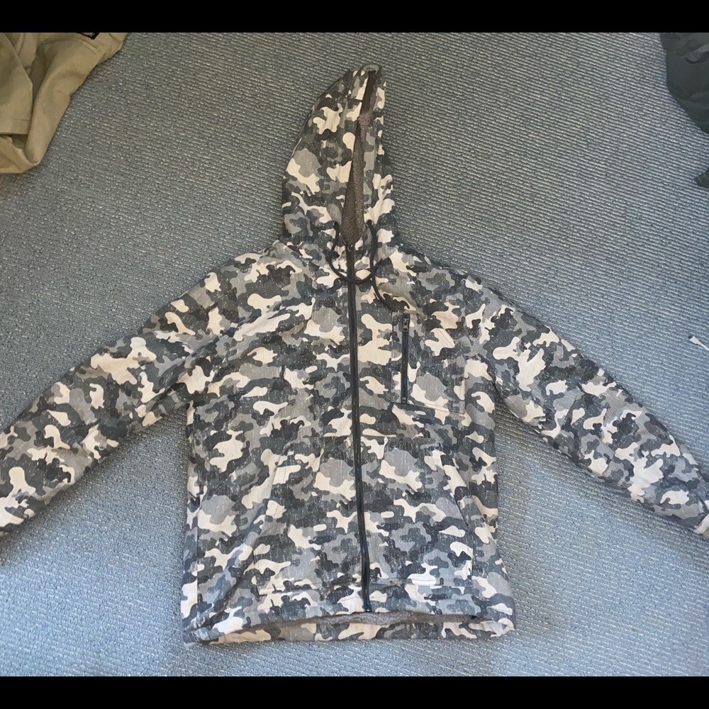 COLD WEAR SHERPA LINED WINTER CAMO JACKET